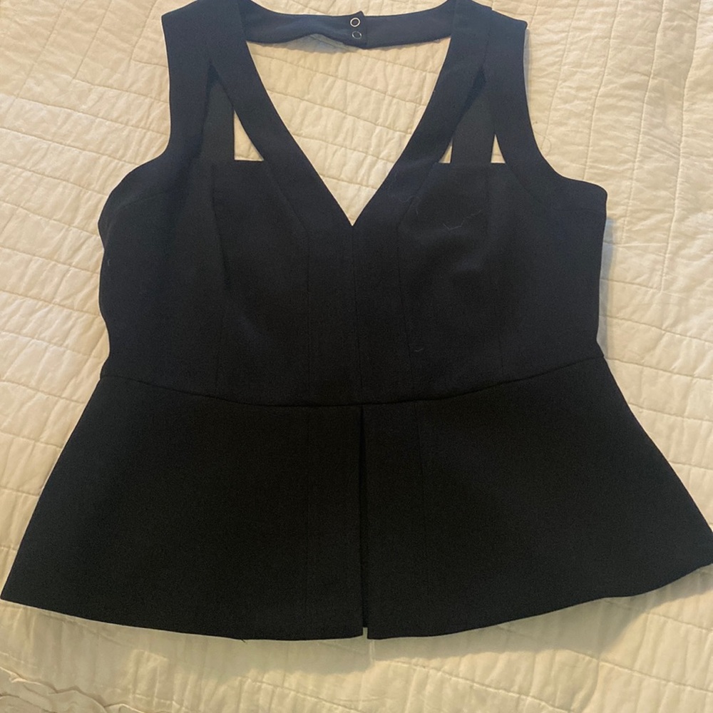 Peplum Halter Top